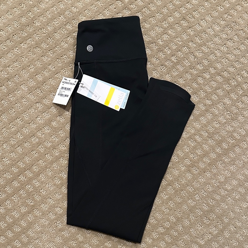 Zella Black High-Waist 7/8 Leggings